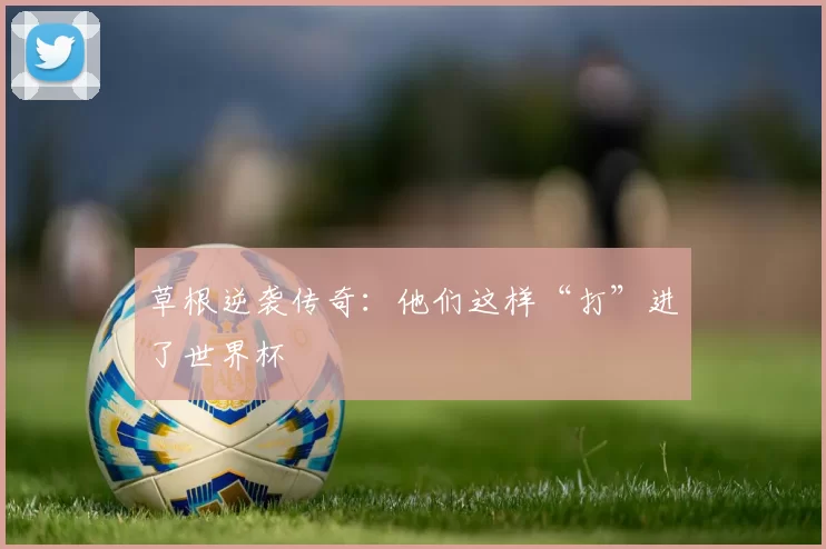 草根逆袭传奇：他们这样“打”进了世界杯