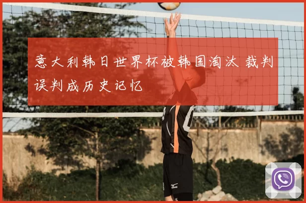 意大利韩日世界杯被韩国淘汰 裁判误判成历史记忆